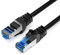 JAMEGA - 15m CAT 7 Netzwerkkabel Gigabit Ethernet LAN Kabel in schwarz | 10000 Mbit s | Patchkabel Cat.7 Rohkabel S FTP PIMF Schirmung mit RJ45 Stecker | Switch Router Modem Access Point