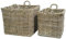 Quadratischer Kubu Weidenkorb mit Henkel - Großer Pflanzkorb Weide - 50cm - Natur - Vielseitige Verwendung - Indoor & Outdoor - Gartenkorb Korbgeflecht