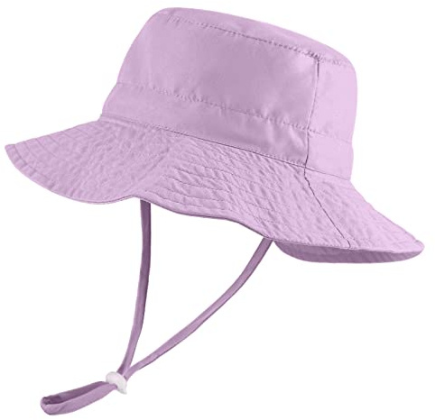LACOFIA spädbarn solhatt unisex barn sommar mössa UPF 50+ mössa för strand simning poolbad bred brätte/snabbtorkande