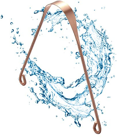 1x Ayurveda Zungenreiniger aus 100% Kupfer - Zungenschaber aus Indien