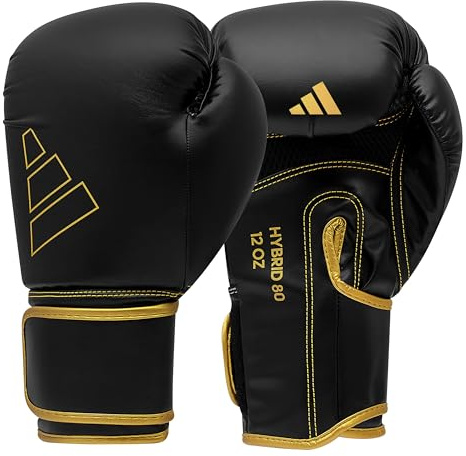Adidas Hybrid 80 Boxing Gloves - Adult Boxing Gloves for Men & Women - Heavy Bag Gloves, Kickboxing Gloves for Women, MMA Sparring Gloves, Punching Bag Gloves for Men