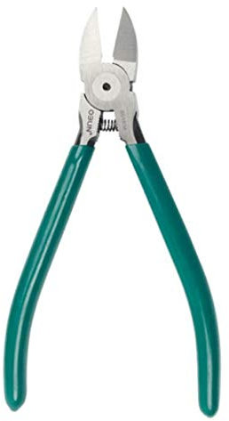 Drahtbündigschneider, 15,2 cm, ultrascharfer und präziser Seitenschneider, mit längerer bündiger Schneide, gefedert, ideale Drahtschere zum Basteln und für jeden sauberen Schnitt, 1 Packung
