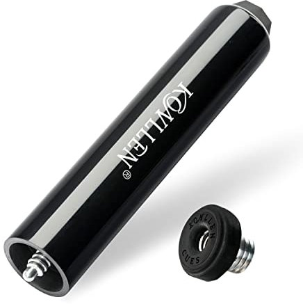 KONLLEN 6-Zoll-Pool-Queue-Verlängerung mit Stoßfänger aus Holz Billard-Queue-Verlängerung Billard-Zubehör