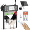 Shinmax Automatische Hühnerklappe Solar App-Steuerung Elektrische Hühnerklappe Automatisch Rolltor mit Fernbedienung,Lichtsensor, Timer und Manuell Hühnertür Automatisch Einklemmschutz Hühnerstall Tür