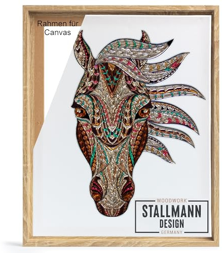 Stallmann Design Skuggfogsram för dukar på kilram | färg: Sonoma | storlek: 50 x 60 cm | ram utan glas och bakvägg | med monteringstillbehör