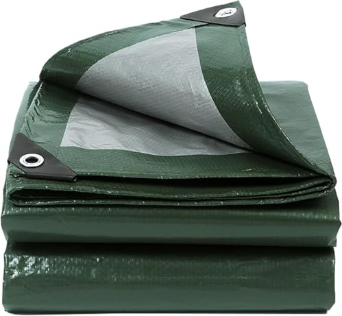 Tarpaulin Waterproof Heavy-Duty for Outdoor,2x6m 130GSM Polyethylene Tarp Cover with Grommets,UV/Tear Resistant PE Tarpaulin Sheet for Patio Enclosures for Plants Gardens Chicken Coops