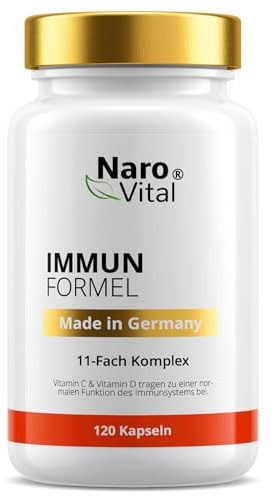 Immunsystem Stärken Erwachsene - 11-Fach Immun Komplex Echinacea Kapseln mit Zink Selen Vitamin C L-Histidin I Immunkur Erwachsene - Vitaminkur - Vegan & ohne Zusätze - 120 Kapseln
