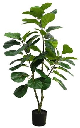 36 Artificial Trees Outdoor Artificial Rubber Plant, Fake Indoor Plants Artificial Oak Tree Tall Artificial Plants for Garden Living Room Bathroom Bedroom
