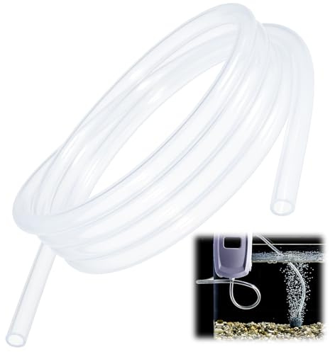 Zephyra Manguera de Silicona Transparente 3 m, Flexible 8 mm ID x 10 mm OD, Tubo para Agua, Aire, Bomba, Acuario y DIY
