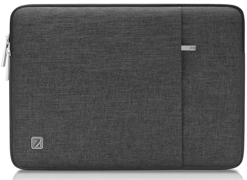 NIDOO 10 Pouces Housse Pochette de Protection Ordinateur Portable Sacoche Imperméable Tablette Étanche pour 9.7 10.5 11 iPad Pro/10.2 iPad/10.5 iPad Air /Surface Go 2/Galaxy Tab S6, Gris Foncé