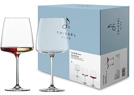 Zwiesel Glas Weinglas samtig & üppig Vivid Senses (2-er Set), filigrane Weingläser, spülmaschinenfeste Tritan-Kristallgläser, Made in Germany (Art.-Nr. 122428)