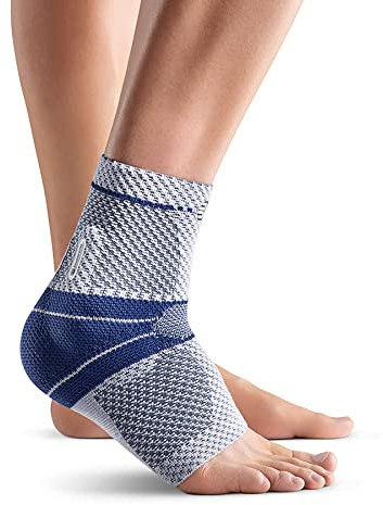 Bauerfeind - MalleoTrain - Ankle Support Brace - Helps Stabilize the Ankle Muscles and Joints For Injury Healing and Pain Relief - Right Foot - Size 4 - Color Titan