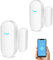 Tuya WiFi Door and Window Sensors, Smart Alarm with Free Notification App Control, Home Security Alarm System, No Hub Required, Compatible with Alexa, Google Home (2 Pack)