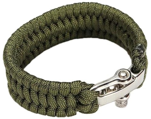 SagaSave Bracelet de survie en paracorde en plein air avec boucle réglable pour voyage, camping et randonnée