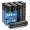 Piles AA, 1,5V Piles LR06 - KAMCY Batteries Alcalines AA, Lot de 12, Piles Jetables pour Jouet, Réveil, Télécommande Portable et d'autres Dispositifs Quotidiens