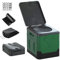 Camping Toilet,Foldable Portable Toilet for Adults,Collapsible Camper Porta Potty Loo Travel Toilet,Outdoor Folding Toilet Bucket for Car,Home,Camping,Caravan,Campervan,Picnic,Hiking,Fishing (Green)