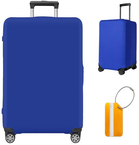 Scettar Suitcase Cover Protectors,Travel Trolley Case Cover Protector,Suitcase Covers Protectors Large with Luggage Tag (L(26-28IN))