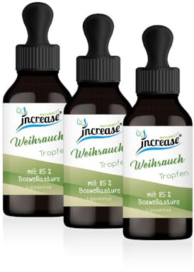 Tomar 3, número 2 acción incienso liposomal gotas de alta dosis - (270.000mg en 3 botellas) 3000mg de incienso por dosis diaria de los cuales 2550 mg de ácido boswélico -MCT aceite -Alta
