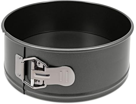 Zyliss Non-Stick Springform Cake Tin, 23cm/9 inch, PFAS Free Carbon Steel, Grey, Round Baking Tin, Loose Base Easy Release, Dishwahser Safe