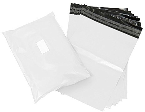 100 st massiva postpåsar – självhäftande flik, polyplast, postförpackning, premiumkvalitet, 305 x 405 mm), vit, 100
