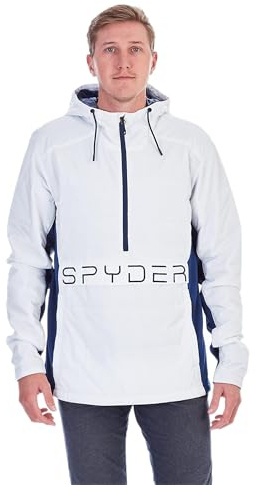 Spyder Men's Force Anorak, White, Small