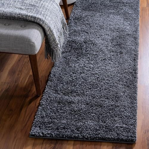 GULLAMBO Fluffy Shaggy Runner Rug – Soft, Non-Slip & Washable Long Pile Carpet for Hallways, Bedrooms, Stairs & Living Rooms – Perfect for High-Traffic Areas, Entryways & Landings