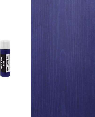 Littlefair's Wood Stain Water-Based - (Police Box Blue) – Non-Toxic, Eco-Friendly & Quick Drying - Easy-to-Apply, Concentrated Formula for All Wood Types – 15ml Tester Pot