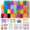 Nuangoo 2600+ Loom Bänder Set， 36 Farben Loops Gummis mit Zubehör und Aufbewahrungs Box，Geeignet für die Herstellung von DIY-Armbändern, geeignet für Weihnachtsgeschenke für Kinder