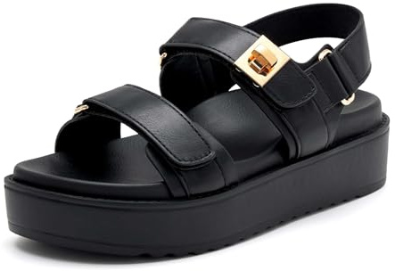 vodvob Women's Platform Sandals Cushioned Footbed Open Toe Walking Summer