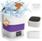 Lavadora portátil, mini lavadora y secadora plegable de 11 litros con centrifugado para viajes, apartamento, calcetines, ropa de bebé (morado)