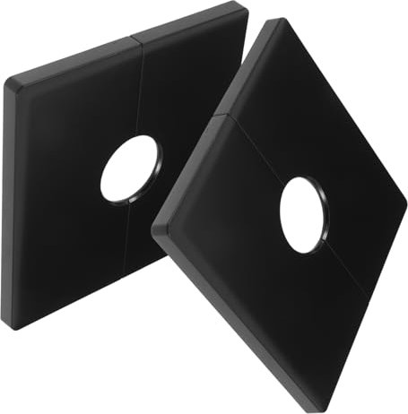 Garneck 2pezzi Copertura Decorativa Per Piastra Foro Design Rimovibile Per Rubinetto e Accessori Idraulici Facile Installazione e Resistente