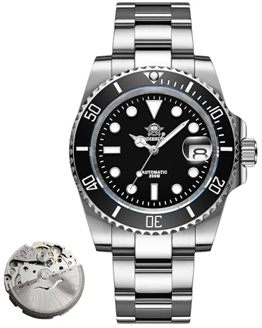 ADDIESDIVE Lujoso Relojes automático Hombre Japón Reloj mecanico Buceo 200m Reloj analógico Hombre AD2503