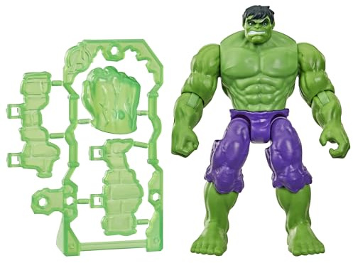 Marvel Avengers ActionVerse, Figurine Hulk de 11,5 cm et Accessoires, Jouets de Super-héros et Figurines pour Enfants, dès 4 Ans