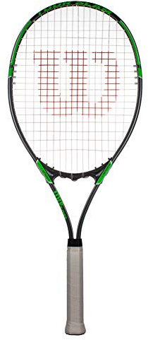 Wilson Tour Slam Adults Tennis Racket - Grey/Green (Grip 3 (4 3/8))