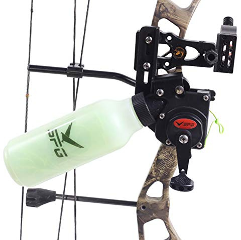 CARACHOME Arco Pesca Spincast Reel Sobry Herramienta de Pesca Accesorios con 40 m Cuerda de Pesca de Caza de Tiro con Arco para el Arco Compuesto