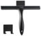 Shower Squeegee, 10-Inch Matte Black Squeegee, All-Purpose Stainless Steel Squeegee for Bathroom, Shower Doors, Mirrors, Tiles and Car Windows - 100% Streak Free