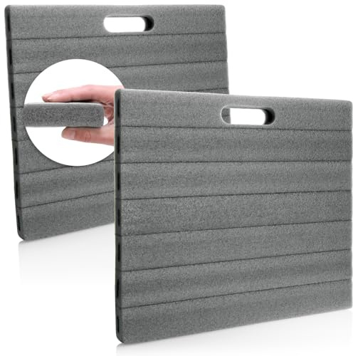 com-four® 2x genouillères pour le jardin, tapis de genou pour le jardinage | genouillères pour l'artisanat et les loisirs - tapis de protection des genoux
