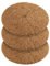 NUGATI Kokos-Mulchscheibe Kübelabdeckung Winterschutz für Topfpflanzen/Pflanzenschutzmatte/Unkrautschutzmatte, Kokosdisk (50cm - 3 Stück)
