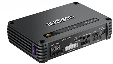 Audison AF C8.14 bit – Amplificatore auto 8 canali 100W RMS @ 2 Ohm con DSP integrato a 14 canali per configurazioni audio avanzate