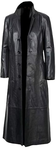 Veste coupe-vent en cuir synthétique pour homme Longueur 3/4