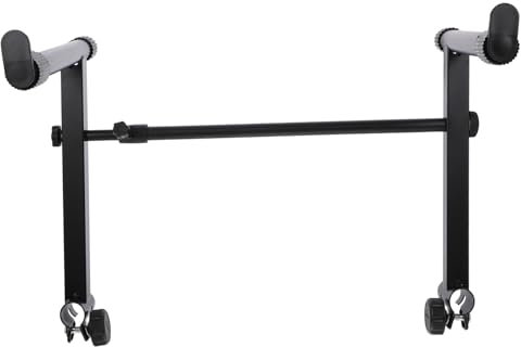 CATIEBYE Piano Keyboard Stand Universeller Keyboard Rack Pianos Höhenverstellbar Stabil Und Tragbar Für Zuhause Bühnenauftritte Und Kirchen Mit Rutschfesten Gummifüßen