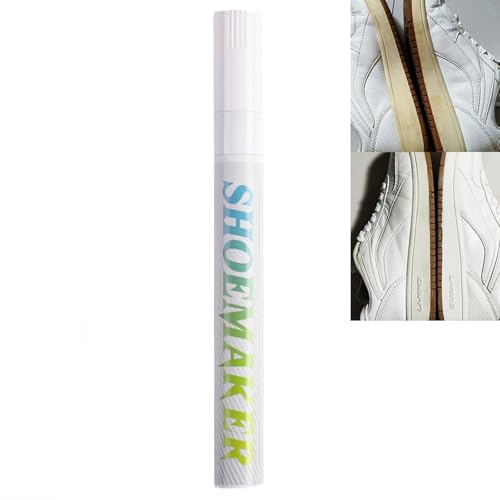 Shoe Repair Pen,Whi/te Trainer Cle/aner Pen,Whi/te Shoe Polish,Whi/te Shoe Cle/aner,Multifunctional Leather Whi/te Shoe Polish Pen,Stain Remover Pen,Shoe Whi/tener for Trainers,Sneaker Cle/aning Kit
