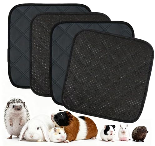 Woalopted Inserto per gabbia per animali domestici, 4 pezzi, imbottitura lavabile, per piccoli animali, conigli, criceti, ricci, cincillà, habitat e animali domestici