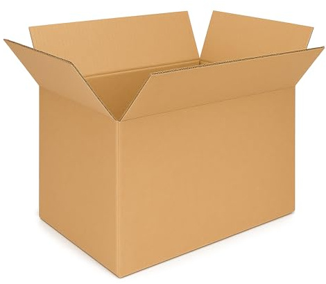 5 Scatole Trasloco 60X40X40 a Doppia Onda in Cartone Avana, Cartoni per Traslochi e Spedizione per Casa e Ufficio, Made in Italy