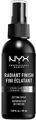 NYX Professional Makeup Spray Fixateur de Maquillage, Tenue Longue Durée, Spray de Finition, Léger, Formule Vegan, Fini Éclatant, 50 mL