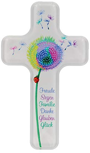Butzon & Bercker Kinderkreuz Freude Segen Familie Danke Glauben Glück Acrylglas 18 cm Wandkreuz