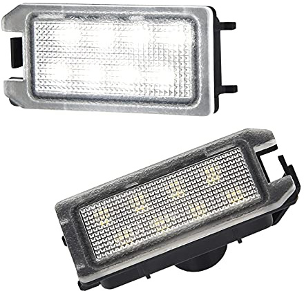 MbuyDIY LED License Plate Light Lamp Assembly Compatible with 2014-2021 Grand Cherokee WK 6000K White, Pack of 2
