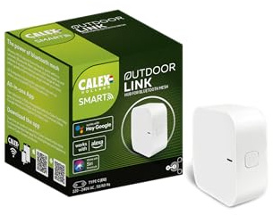 Calex Smart Outdoor Gateway, Plug In Hub für Smart Gartenprodukte, Bluetooth Mesh für Gartenbeleuchtung