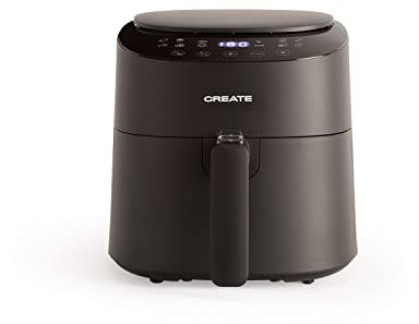 CREATE/FRYER AIR PRO COMPACT/Freidora de aire sin aceite 3,5 L Negro / 8 Programas, Pantalla de visión angular, Sin aceites ni grasas, Sistema circulacion de aire 360º, 1300W