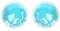 Almohadillas para Ojos de Gel de Hielo, 1 Par de Almohadillas para Ojos de Compresa Fría Y Caliente, Azul, Redonda, Hinchazón, Alivio de la Tensión Ocular, Paquete de Gel de Hielo para Hombres Y Mujer